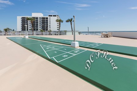 Shuffle Board on Pool Deck