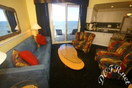 Ocean Front Balcony off Great Room